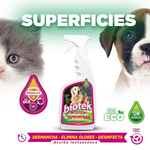 Limpiador y Eliminador de Olores Biotek Superficies Mascotas 500 Ml